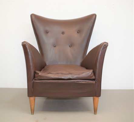 Armchair in the Style of Gio Ponti, Italy, 1950s-AOL-961891