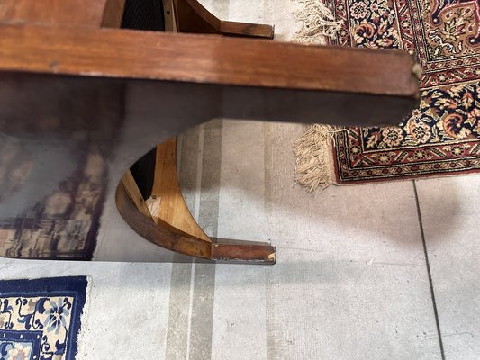 Armchair in Walnut and Leather, 1920s-BNU-1786530