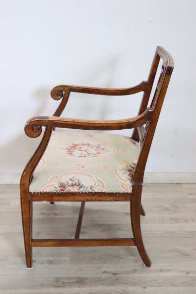 Armchair in Walnut, Mid-18th Century