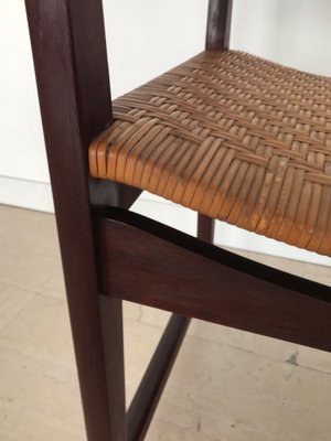 Armchair in Wood & Rattan Hvidt & Orla Mølgaard, Denmark, 1960s-CC-1661612