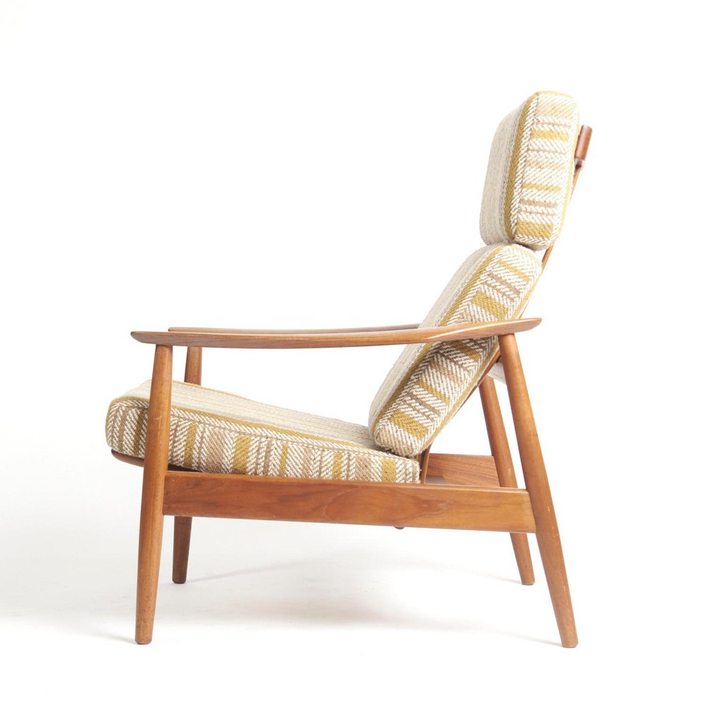 Armchair with High Adjustable Backrest by Arne Vodder, 1960s