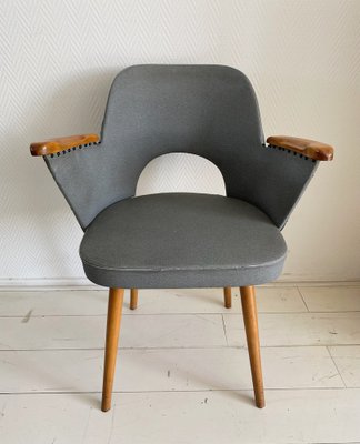 Armchair with Leatherette Upholstery by Oswald Haerdtl for Thonet, 1950s-LL-1293033