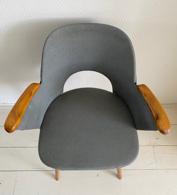 Armchair with Leatherette Upholstery by Oswald Haerdtl for Thonet, 1950s-LL-1293033