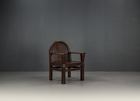 Armchair with Soul in Pinewood, 1940s-VLO-2014793