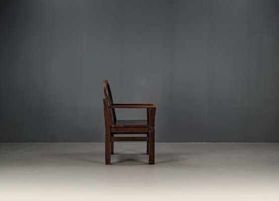 Armchair with Soul in Pinewood, 1940s-VLO-2014793