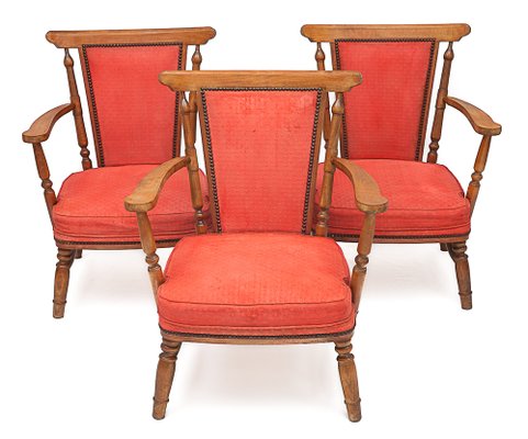 Armchairs, 1920s, Set of 3-JCN-1726165