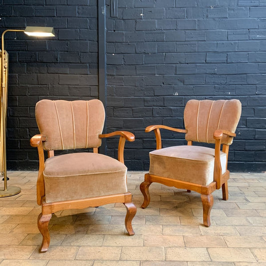 Armchairs 1950s, Set of 2