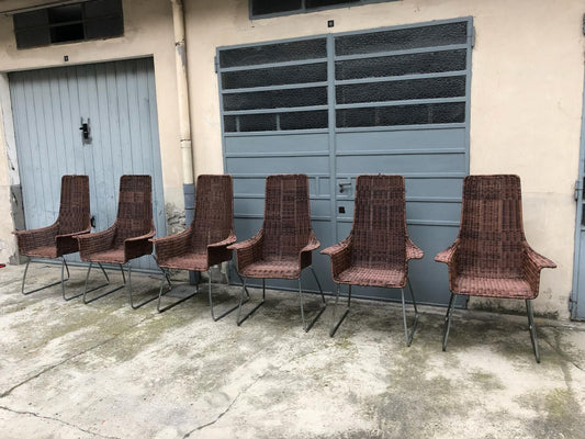 Armchairs, 1960s, Set of 6