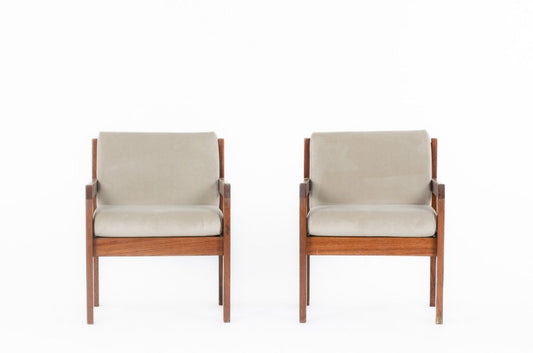 Armchairs attributed to André Sornay, 1960, Set of 2