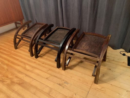 Armchairs attributed to Angel Pazminno for Muebles De Estilo, Ecuador, 1960s, Set of 3-RTR-1703582