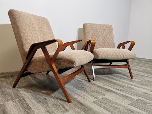 Armchairs attributed to Frantisek Jirak for Tatra, 1960s, Set of 2-QJA-1384255