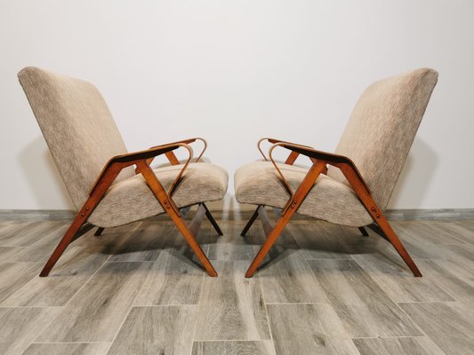 Armchairs attributed to Frantisek Jirak for Tatra, 1960s, Set of 2-QJA-1384255