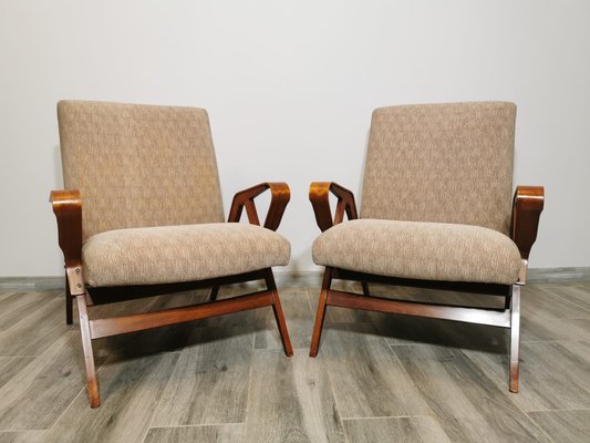 Armchairs attributed to Frantisek Jirak for Tatra, 1960s, Set of 2-QJA-1384255