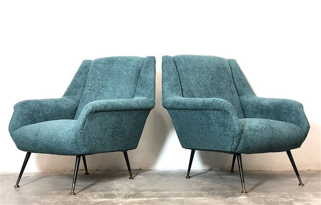 Armchairs attributed to Gigi Radice for Minotti, 1960s, Set of 2-FQG-1756593