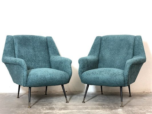 Armchairs attributed to Gigi Radice for Minotti, 1960s, Set of 2-FQG-1756593