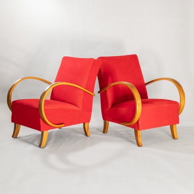 Armchairs attributed to Henry Halabala from Up Závody, 1930s, Set of 2-QMD-1661638