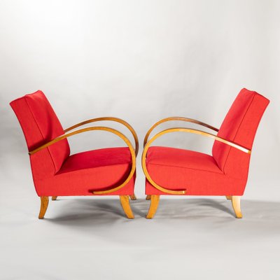 Armchairs attributed to Henry Halabala from Up Závody, 1930s, Set of 2-QMD-1661638