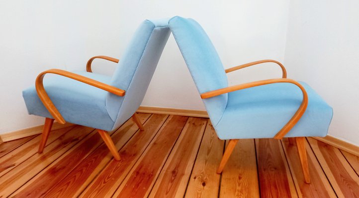 Armchairs attributed to Jaroslav Šmidek for Ton, Czechoslovakia, 1960s, Set of 2-DHD-1401133