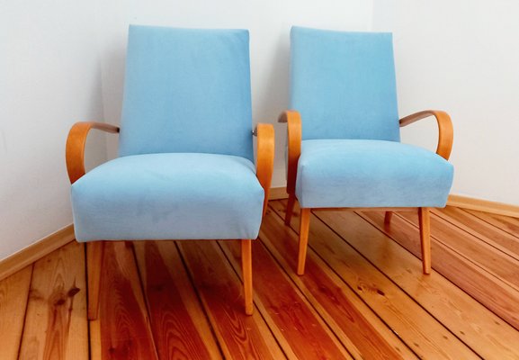 Armchairs attributed to Jaroslav Šmidek for Ton, Czechoslovakia, 1960s, Set of 2-DHD-1401133