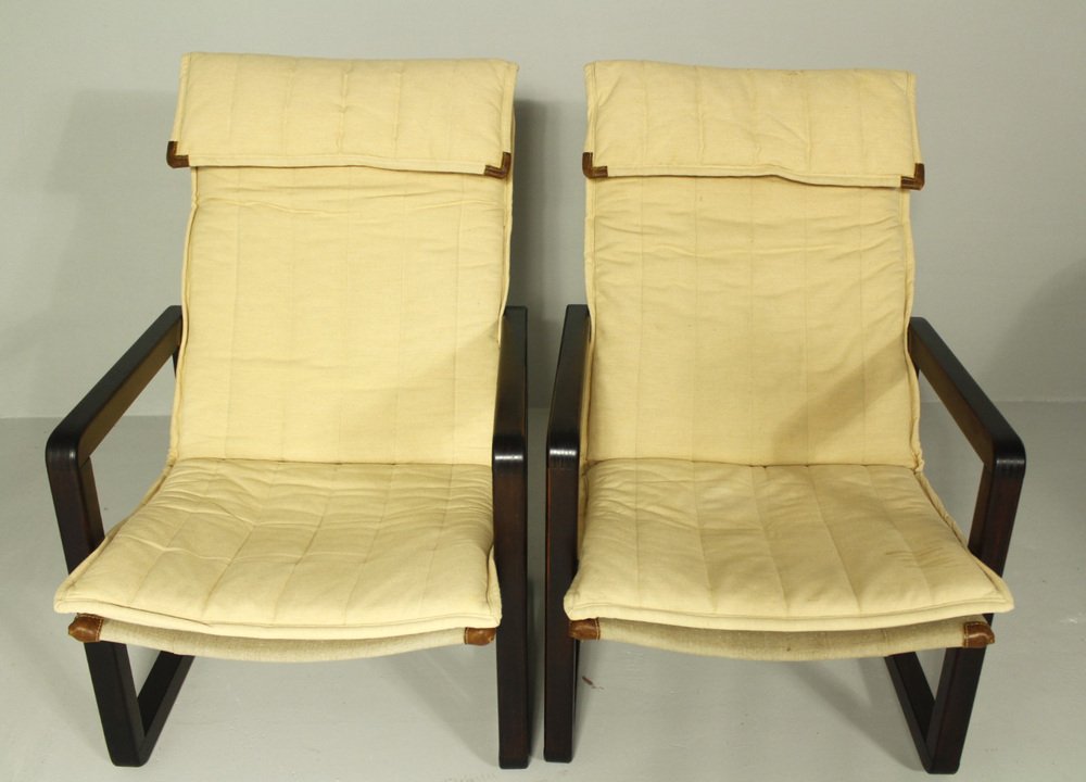 Armchairs attributed to Knut & Marianne Hagberg for Ikea, 1980s, Set of 2