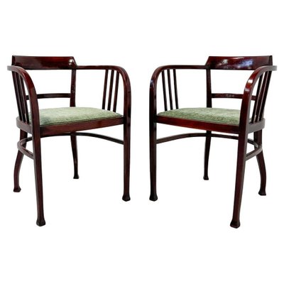 Armchairs attributed to Otto Wagner for Thonet, Austria, 1910s, Set of 2-FGA-1756220