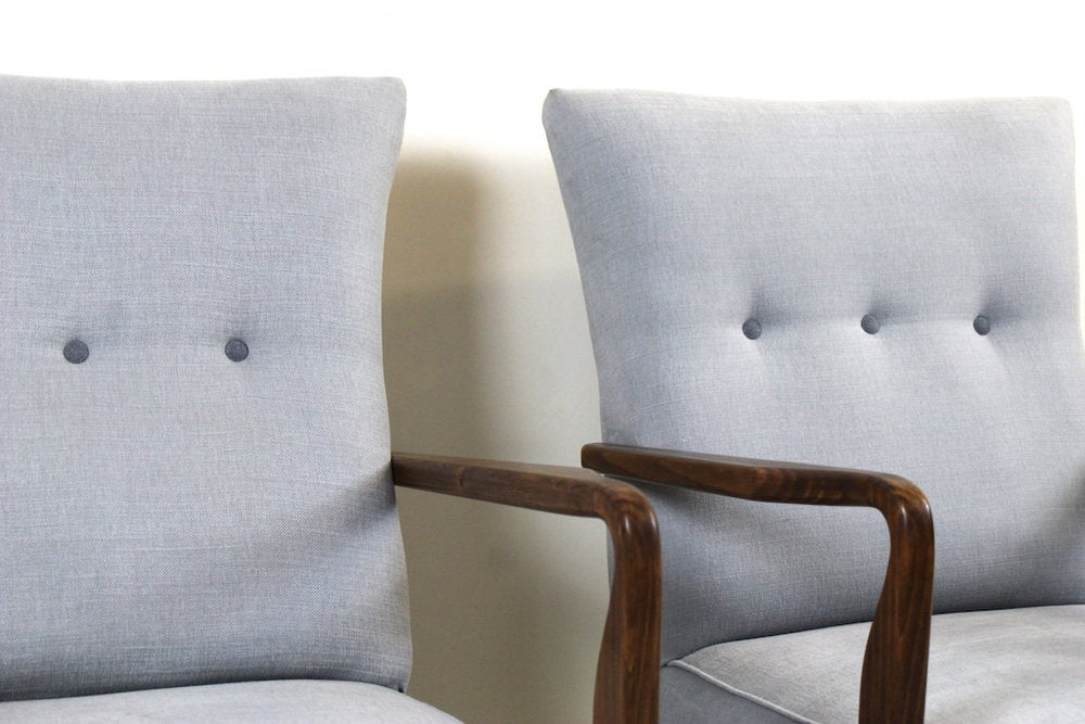 Armchairs attributed to Studio Tecnico Cassina, 1940s, Set of 2