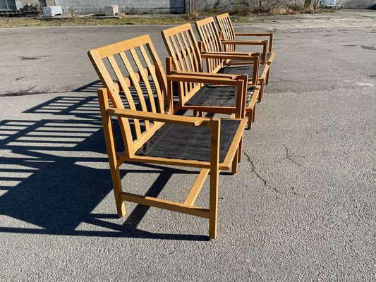 Armchairs by Børge Mogensen for Fredericia Stolefabrik, Denmark, 1960s, Set of 4-MXB-1240022