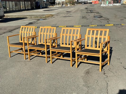 Armchairs by Børge Mogensen for Fredericia Stolefabrik, Denmark, 1960s, Set of 4-MXB-1240022