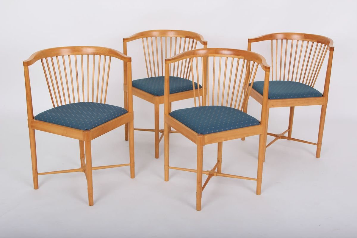 Armchairs by Børge Mogensen for Søborg Møbelfabrik, 1970s, Set of 4