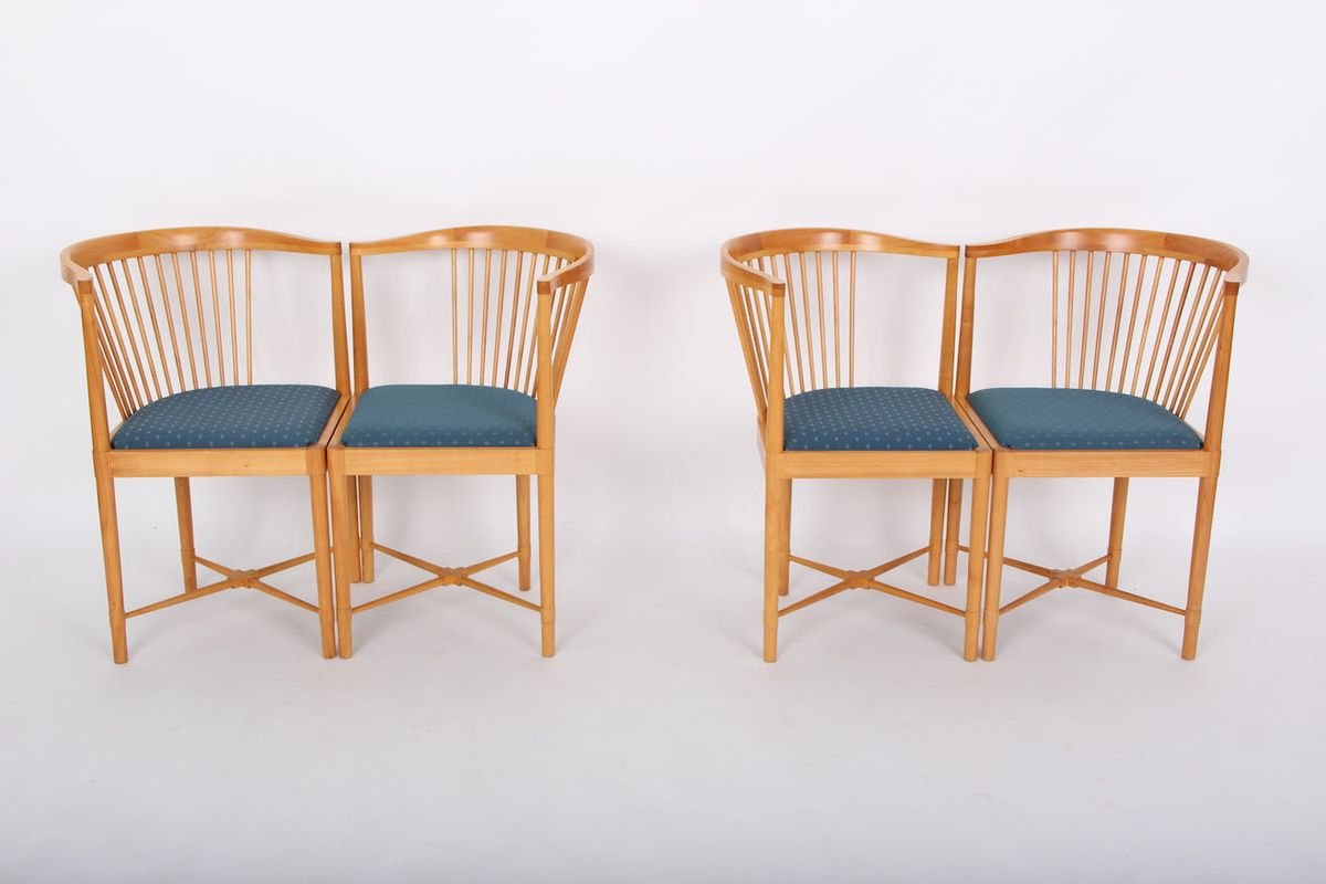 Armchairs by Børge Mogensen for Søborg Møbelfabrik, 1970s, Set of 4