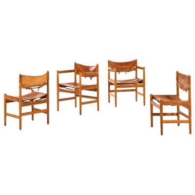 Armchairs by Børge Mogensen for Svensk Fur, Sweden, 1950s, Set of 4-SC-753419