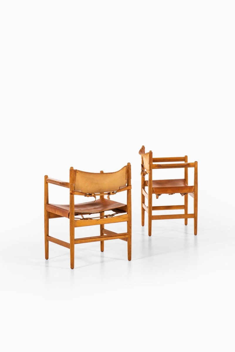 Armchairs by Børge Mogensen for Svensk Fur, Sweden, 1950s, Set of 4