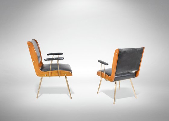 Armchairs by Carlo Ratti, 1960s, Set of 2-ZCI-2029230