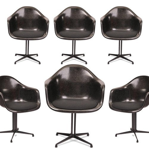 Armchairs by Eames, 1970s, Set of 8