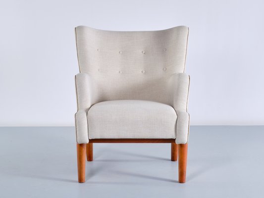 Armchairs by Eva and Nils Koppel for Slagelse Møbelværk, Denmark, 1950s, Set of 2-FMT-1275233