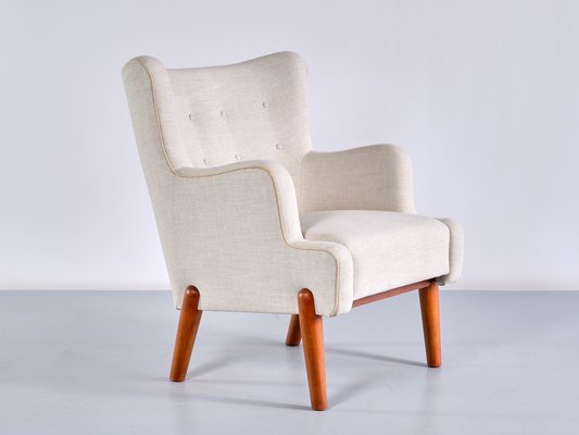 Armchairs by Eva and Nils Koppel for Slagelse Møbelværk, Denmark, 1950s, Set of 2-FMT-1275233