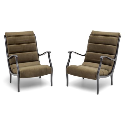 Armchairs by Ezio Longhi, Italy, 1950s, Set of 2-VEI-1189755