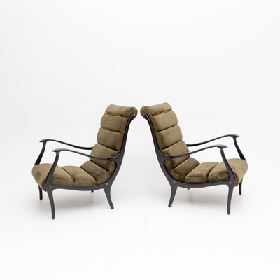 Armchairs by Ezio Longhi, Italy, 1950s, Set of 2-VEI-1189755