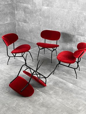 Armchairs by Gastone Rinaldi, 1950s, Set of 4-RAF-1371636