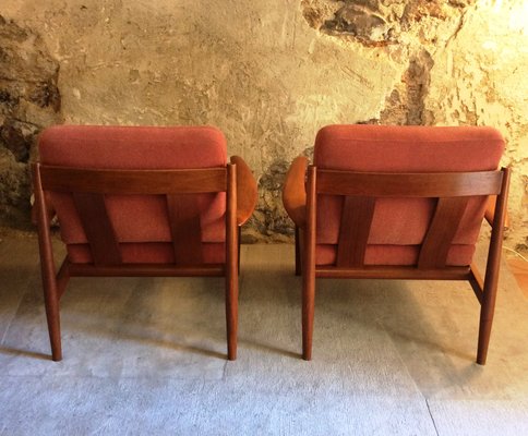 Armchairs by Grete Jalk for France & Son, 1960s, Set of 2-MCB-2040334