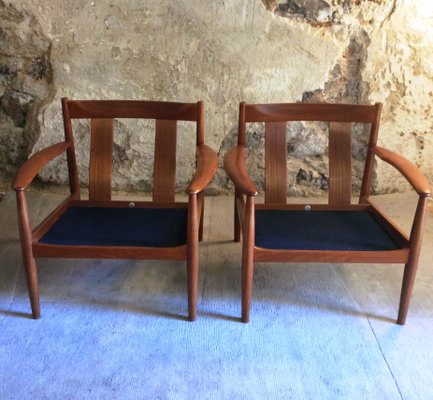 Armchairs by Grete Jalk for France & Son, 1960s, Set of 2-MCB-2040334