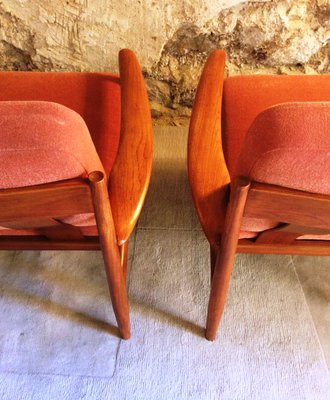 Armchairs by Grete Jalk for France & Son, 1960s, Set of 2-MCB-2040334