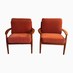 Armchairs by Grete Jalk for France & Son, 1960s, Set of 2-MCB-2040334