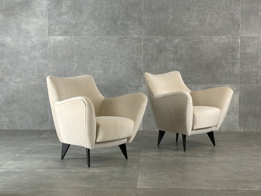 Armchairs by Guglielmo Veronesi for ISA, Italy, 1950s, Set of 2-RAF-1796381