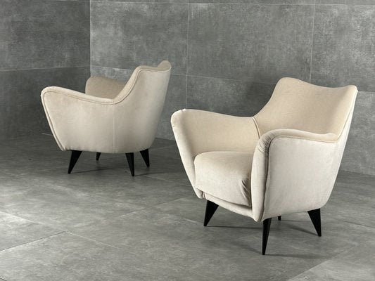 Armchairs by Guglielmo Veronesi for ISA, Italy, 1950s, Set of 2-RAF-1796381