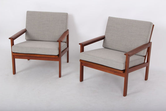 Armchairs by Illum Wikkelsø for Niels Eilersen, 1950s, Set of 2