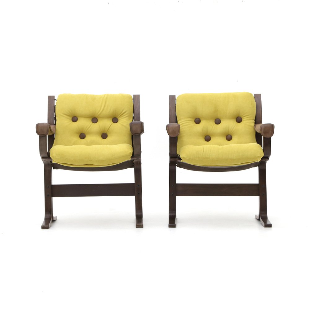 Armchairs by Ingmar Relling for Westnofa, 1970s, Set of 2