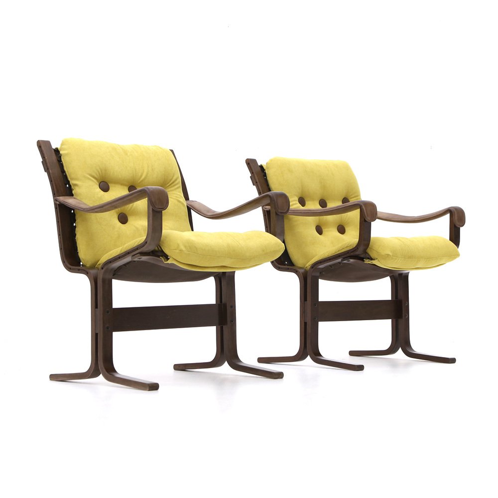 Armchairs by Ingmar Relling for Westnofa, 1970s, Set of 2