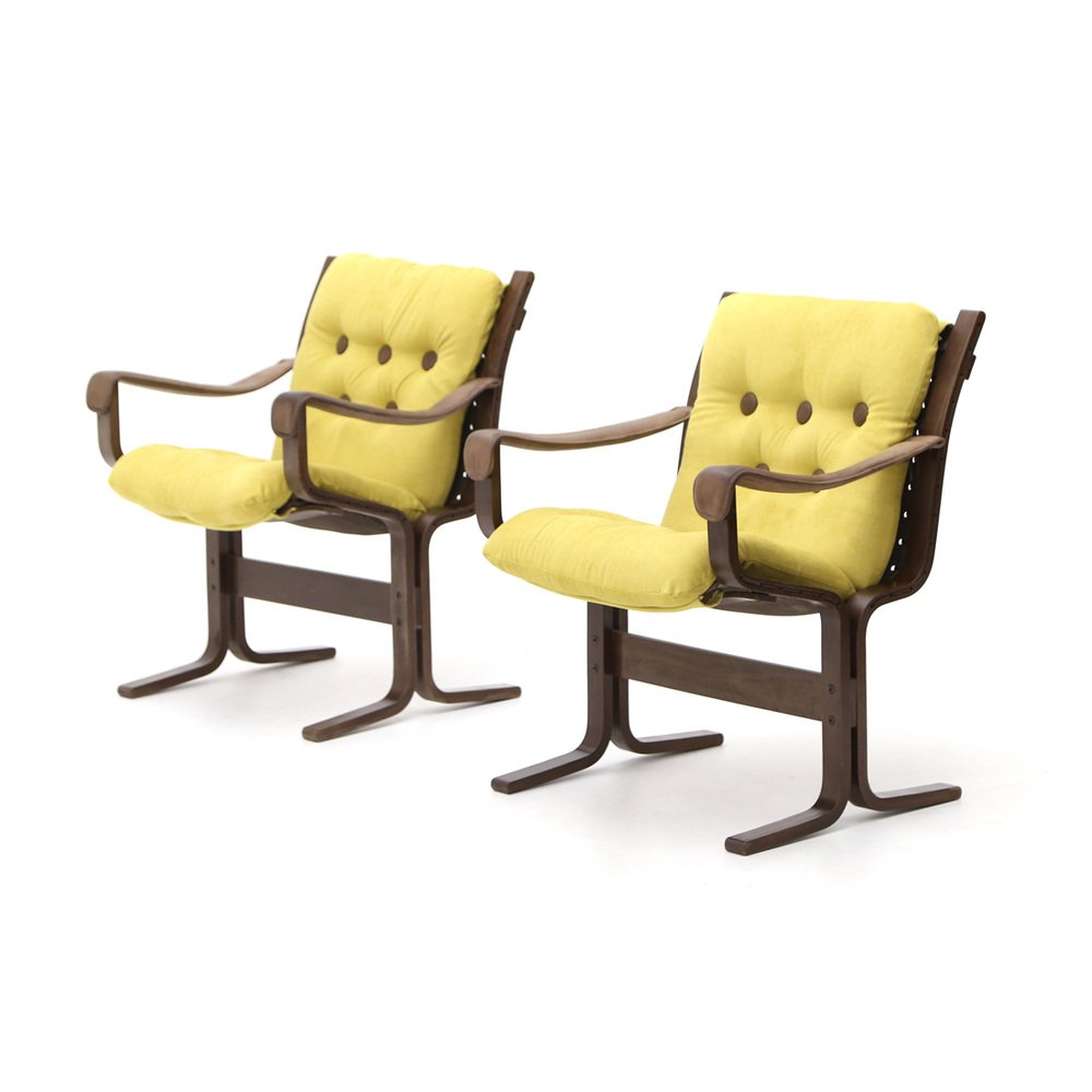 Armchairs by Ingmar Relling for Westnofa, 1970s, Set of 2