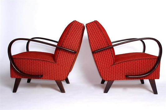 Armchairs by J. Halabala, Set of 2